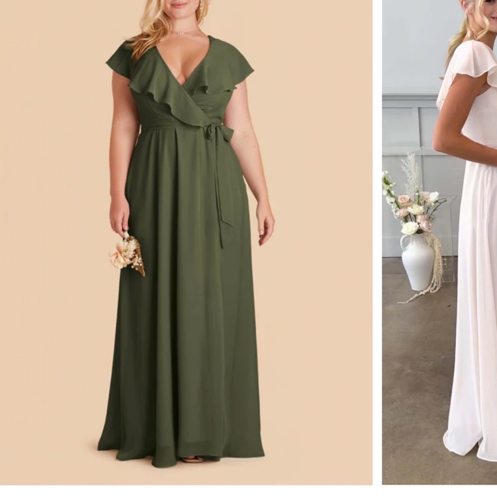 Birdy Grey Olive Green Wrap Dress